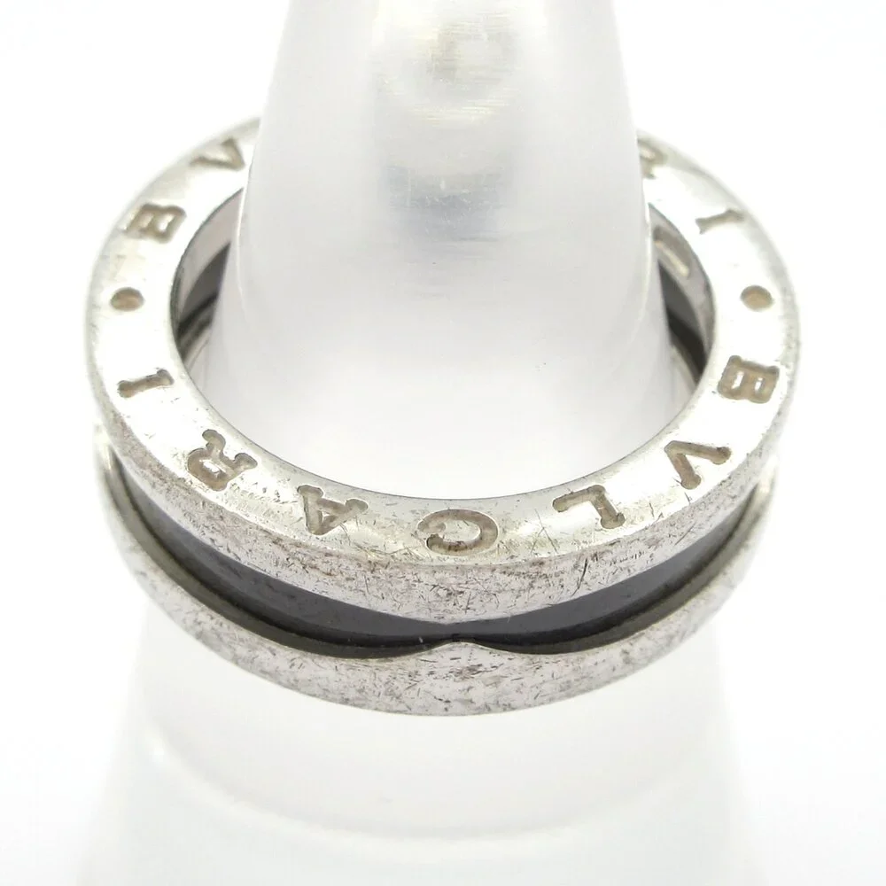 Bvlgari B-zero1/Save The Children Ring Silver Black Ceramic